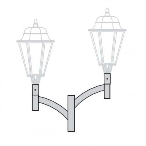 К91-0,6-0,3-0-5 кронштейн двухрожковый